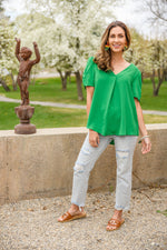 Load image into Gallery viewer, Let&#39;s Meet Up Green Blouse
