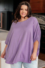 Load image into Gallery viewer, Lilac Whisper Dolman Sleeve Top
