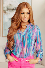 Load image into Gallery viewer, Little Lovely Blouse in Blue Multi
