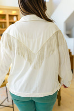 Load image into Gallery viewer, Loretta Rhinestone Fringe Jacket
