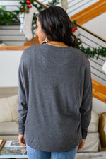 Load image into Gallery viewer, Lounge Around Long Sleeve Paneled Pullover
