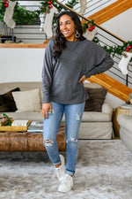 Load image into Gallery viewer, Lounge Around Long Sleeve Paneled Pullover

