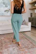 Load image into Gallery viewer, Love Me Dearly High Waisted Pants in Jade
