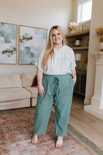 Load image into Gallery viewer, Love Me Dearly High Waisted Pants in Jade
