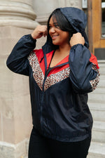 Load image into Gallery viewer, Make Your Move Windbreaker in Navy
