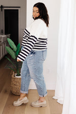 Load image into Gallery viewer, Memorable Moments Striped Sweater in White
