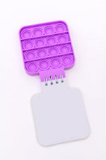 Load image into Gallery viewer, Mini Pop It Notebook in Purple
