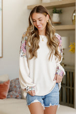 Load image into Gallery viewer, Mountain Side Waffle Knit Long Sleeve Top
