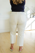 Load image into Gallery viewer, Not Too Salty High Rise Wide Leg Cropped Jeans
