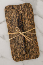 Load image into Gallery viewer, Palm Wood Cheese Board And Knife Set
