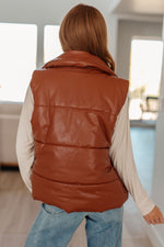 Load image into Gallery viewer, Persistence Pays Off Faux Leather Puffer Vest
