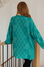 Load image into Gallery viewer, Pinky Swear Checkered Open Front Cardigan
