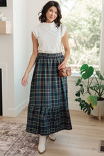 Load image into Gallery viewer, Plaid Perfection Maxi Skirt
