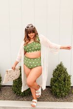 Load image into Gallery viewer, Polka Dot Oasis Swimsuit Bottoms
