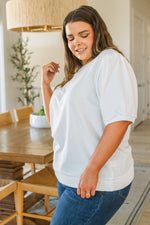 Load image into Gallery viewer, Pristine Puff Sleeve Top in White
