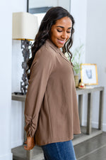 Load image into Gallery viewer, Professionally Perfect Ruched Sleeve Blouse
