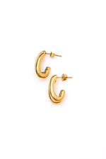 Load image into Gallery viewer, Pushing Limits Gold Plated Earrings
