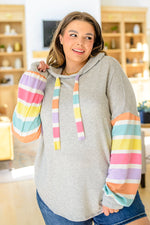 Load image into Gallery viewer, Rainbow Connection Striped Hoodie
