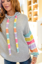 Load image into Gallery viewer, Rainbow Connection Striped Hoodie
