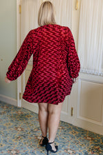 Load image into Gallery viewer, Regal Radiance V-Neck Velvet Dress
