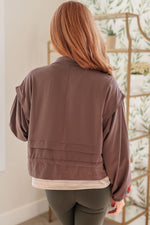 Load image into Gallery viewer, She&#39;s Got Game Cropped Jacket in Brown
