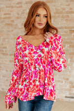 Load image into Gallery viewer, Smile Like You Mean It Floral Peplum
