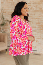 Load image into Gallery viewer, Smile Like You Mean It Floral Peplum
