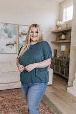 Load image into Gallery viewer, So Good Relaxed Fit Top in Dark Teal
