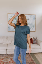 Load image into Gallery viewer, So Good Relaxed Fit Top in Dark Teal
