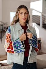 Load image into Gallery viewer, Something Better Knit and Denim Jacket
