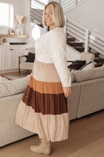 Load image into Gallery viewer, Spice of Life Color Block Midi Dress
