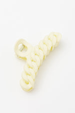 Load image into Gallery viewer, Spiral Claw Clip in Light Yellow
