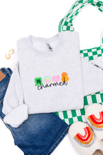 Load image into Gallery viewer, PREORDER: Charmed Embroidered Sweatshirt
