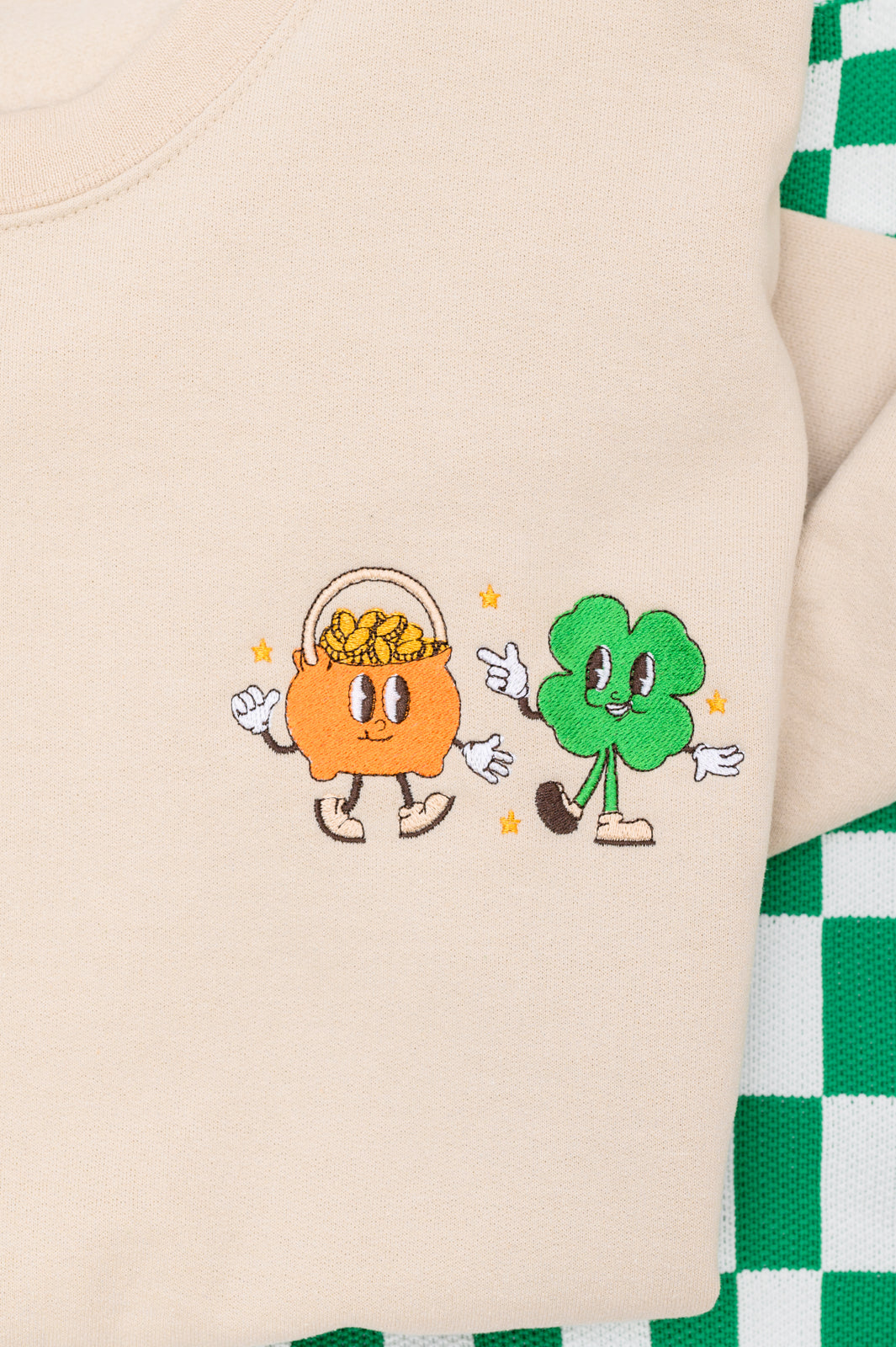 PREORDER: Pot of Gold Embroidered Sweatshirt