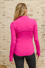 Load image into Gallery viewer, Staying Swift Activewear Jacket in Raspberry
