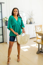 Load image into Gallery viewer, Storied Moments Draped Peplum Top
