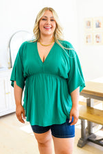 Load image into Gallery viewer, Storied Moments Draped Peplum Top
