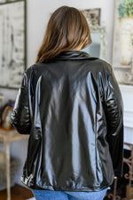 Load image into Gallery viewer, Streets of Dublin Faux Leather Blazer
