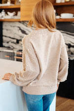 Load image into Gallery viewer, String Me Along Pearl Accent Sweater
