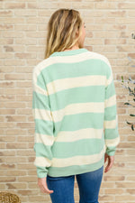 Load image into Gallery viewer, Striped Top In Sage
