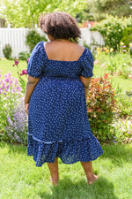 Load image into Gallery viewer, Sunday Market Dress in Blue
