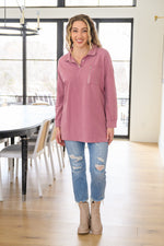 Load image into Gallery viewer, Sweet Crush Collar Pullover in Mauve
