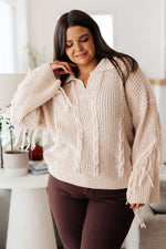Load image into Gallery viewer, Sweet Surrender Fringe Sweater
