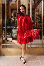 Load image into Gallery viewer, Sweetheart&#39;s Dress in Red
