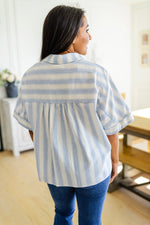 Load image into Gallery viewer, Tailored to Relax Striped Button Down
