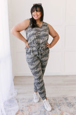Load image into Gallery viewer, Megan Jumpsuit in Camo
