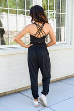Load image into Gallery viewer, The Motive Slouch Joggers In Black
