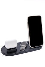 Load image into Gallery viewer, The Place To Be Wireless Charging Station in Black
