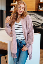 Load image into Gallery viewer, The Way It Was Cardigan in Mauve
