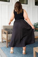 Load image into Gallery viewer, Timeless Tale Maxi Skirt in Black
